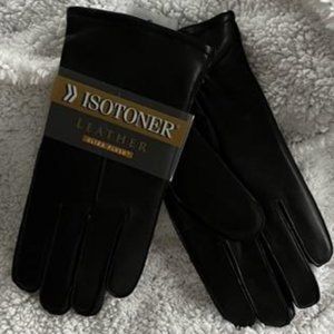 Isotoner Leather Ultra Plush Gloves
